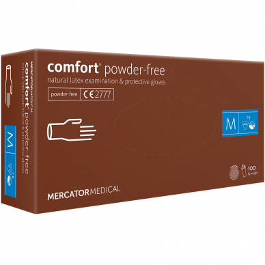 Перчатки латексные без пудры Comfort PF, 100 шт. 1