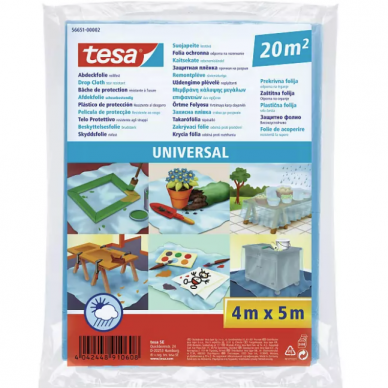 tesa apsauginė plėvelė DROP CLOTH, UNIVERSAL 4m:5000mm