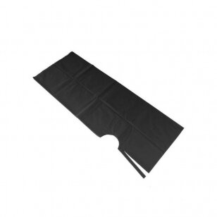 Long black nonwoven hairdressing cape (25 pc.)