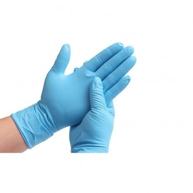 Disposable nitrile gloves, Berry blue  100pcs