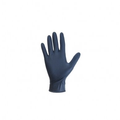 Disposable nitrile gloves, extended Berry Diamond black, 50pcs 4